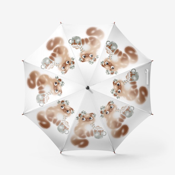 Зонт «Кот персидский и какао»