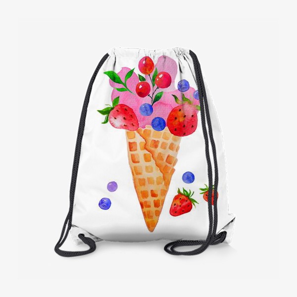 Рюкзак «Мороженое с клубникой»