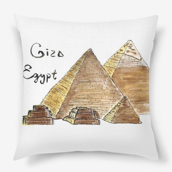 Подушка «Sketch pyramids of Giza»
