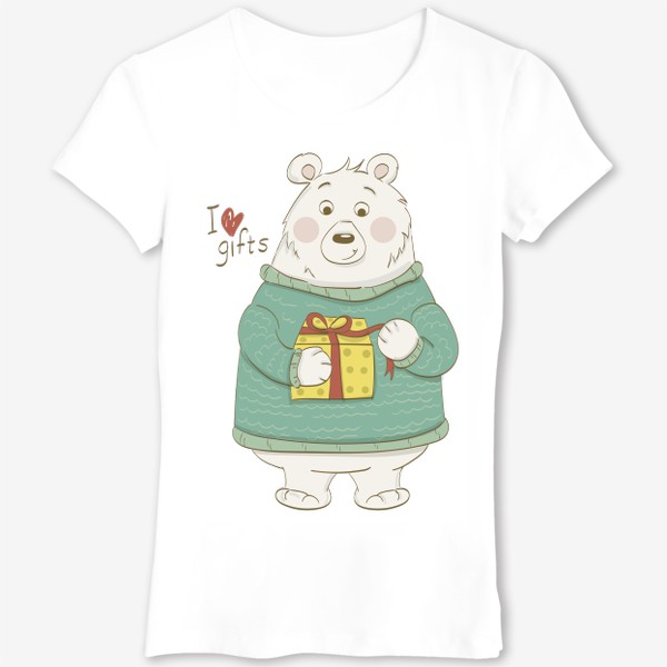Футболка «Медведь. Любовь к подаркам.»