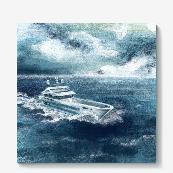 Холст «Яхта в море»