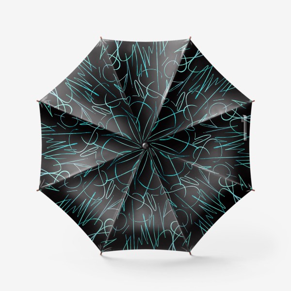 Зонт «Голубые росчерки»
