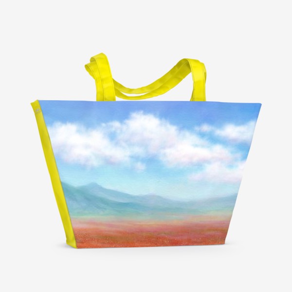 Пляжная сумка «Маковое поле»