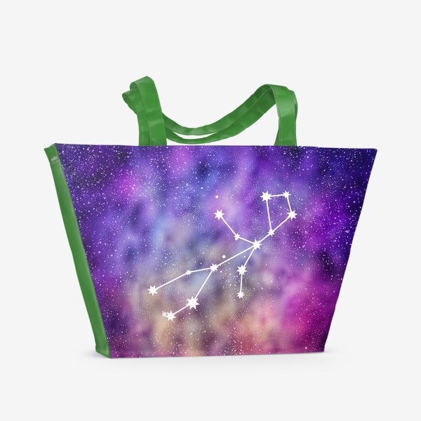 Пляжная сумка «Дева. Галактика»