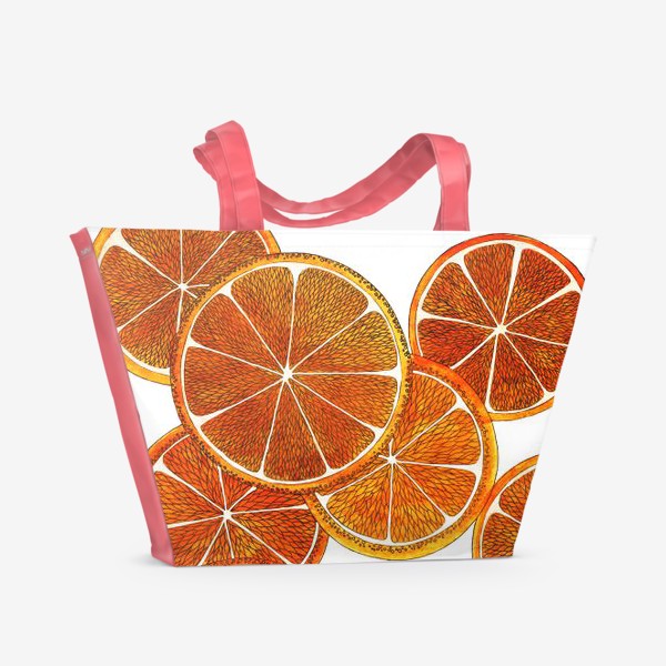 Пляжная сумка «Апельсиновые дольки»