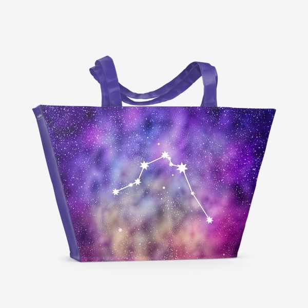 Пляжная сумка «Водолей. Галактика»