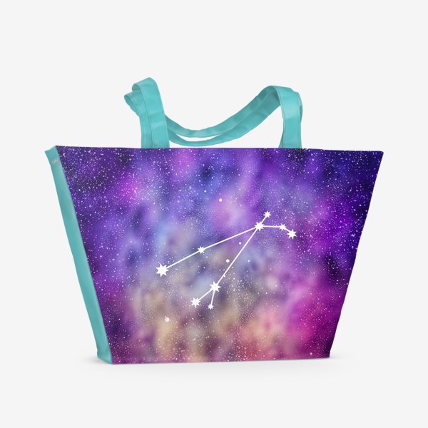Пляжная сумка «Овен. Галактика»