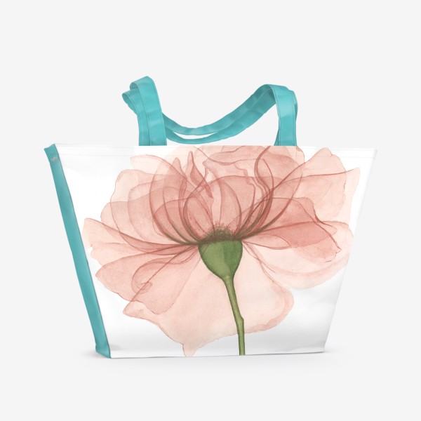 Пляжная сумка «Прозрачная роза»