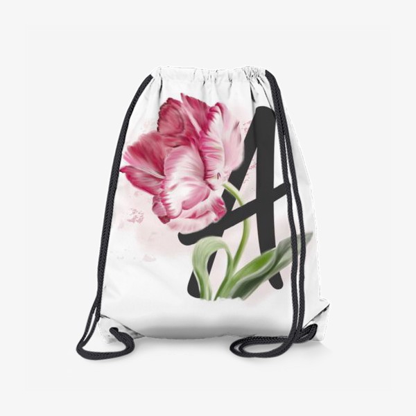 Рюкзак «Розовый цветок. Буква а»