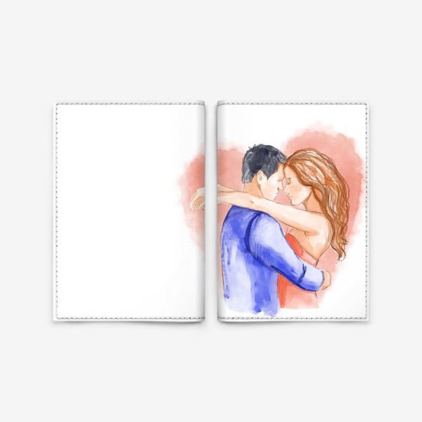 Обложка для паспорта «Влюбленная пара. 14 февраля. Любовь»