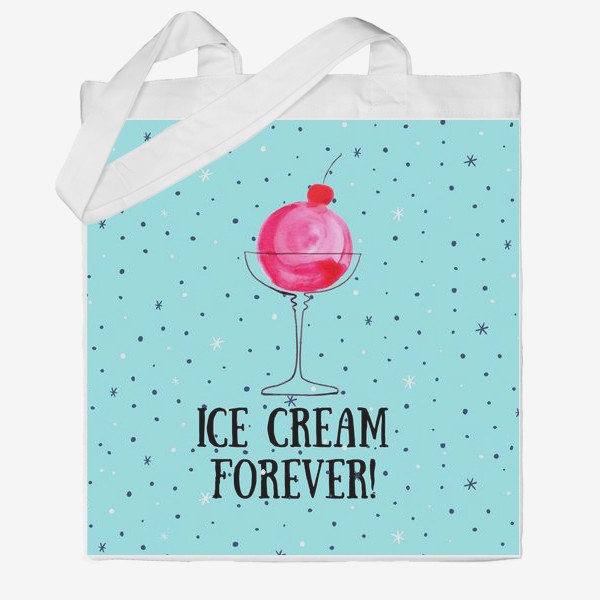 Сумка хб «Ice cream forever»