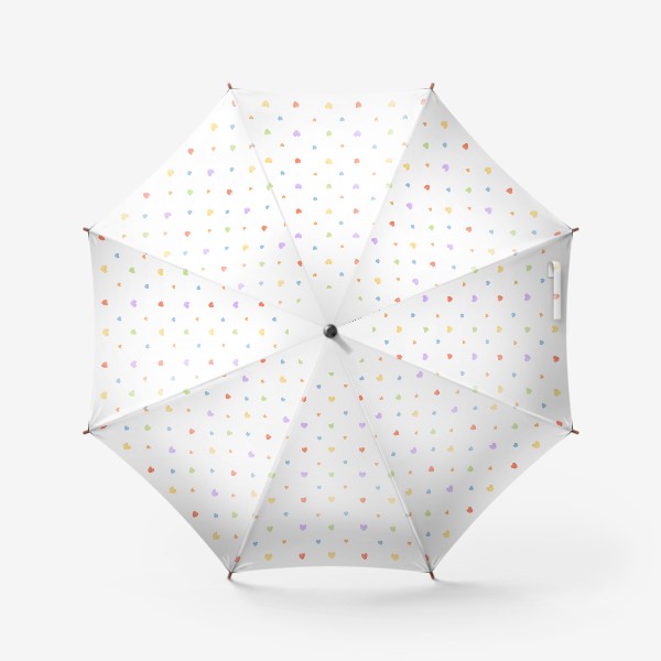 Зонт «Радужные сердечки»