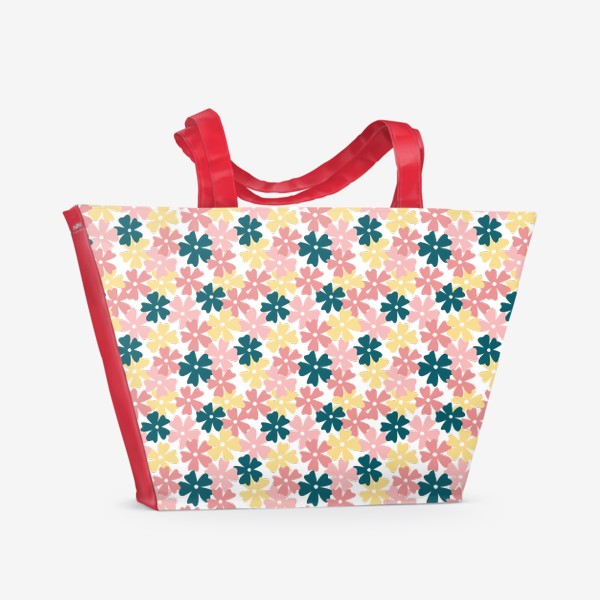 Пляжная сумка «Простые цветы»