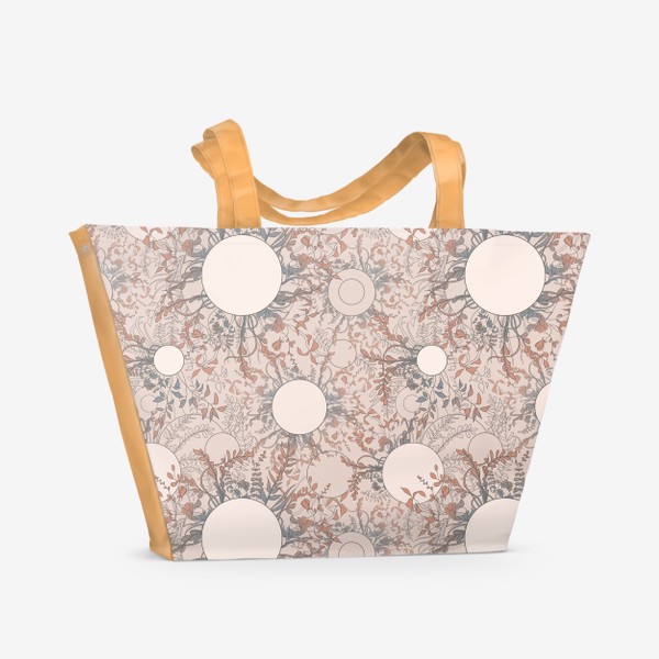 Пляжная сумка «Flowers&circles»