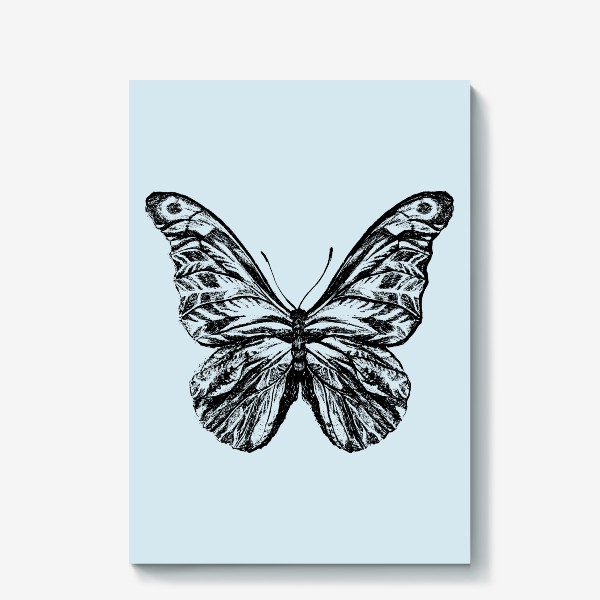 Холст «Delicate Butterfly Trace- Blue Edition»