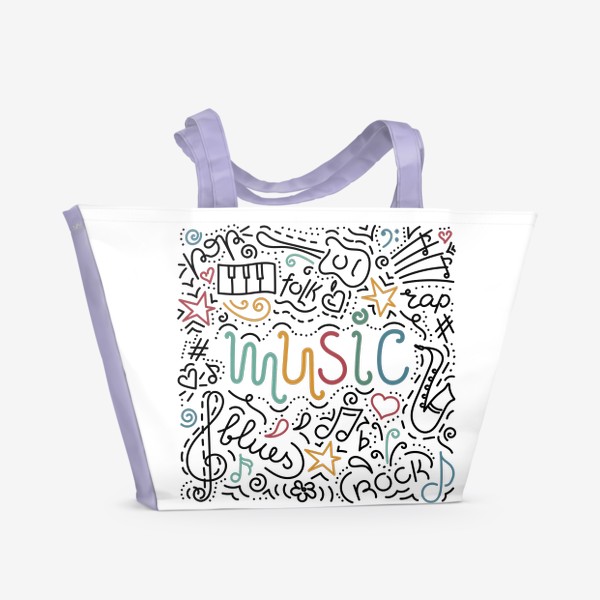 Пляжная сумка «Музыка»