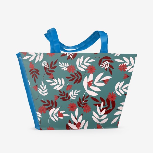 Пляжная сумка «листья и веточки»