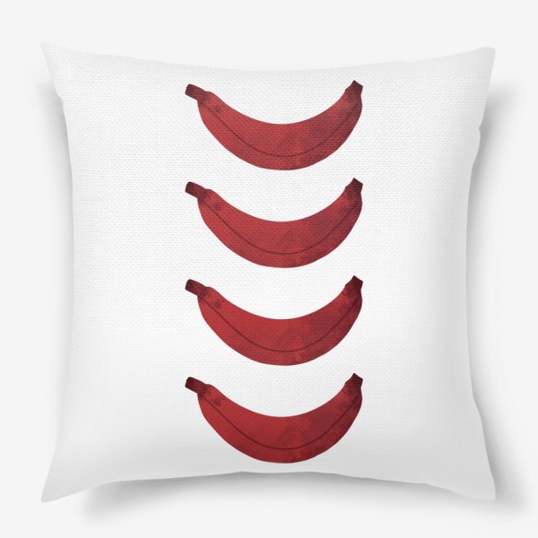 Подушка «четыре красных банана»
