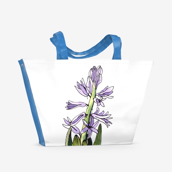 Пляжная сумка «Весенний гиацинт 1»