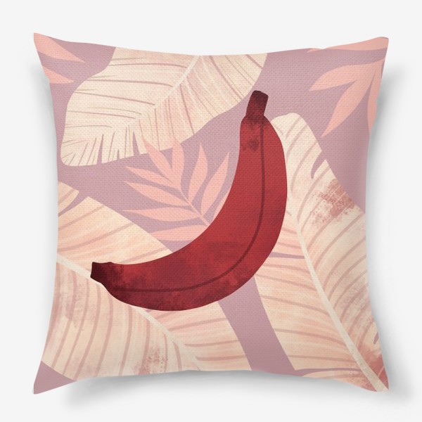 Подушка «банан на листьях»