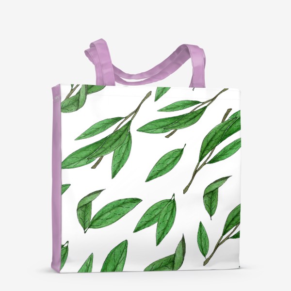 Сумка-шоппер &laquo;зеленые листья&raquo;
