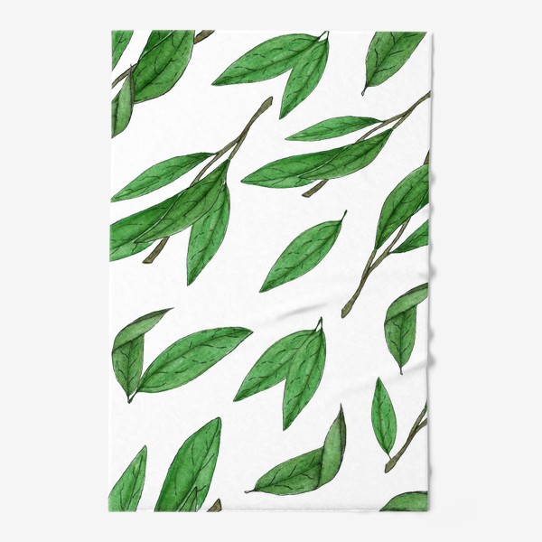 Полотенце «зеленые листья»