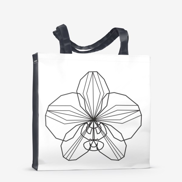 Сумка-шоппер «Орхидея. Скандинавский стиль. Графика. Цветок.»