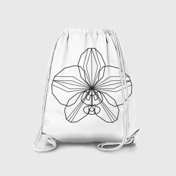 Рюкзак «Орхидея. Скандинавский стиль. Графика. Цветок.»