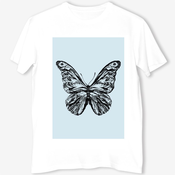 Футболка «Delicate Butterfly Trace- Blue Edition»
