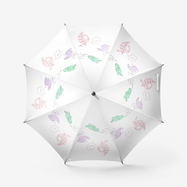 Зонт «Цветные Котики»