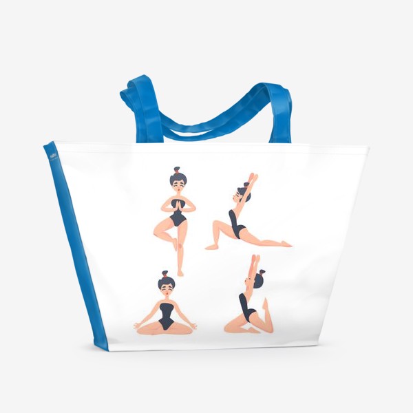 Пляжная сумка «Йога спорт»