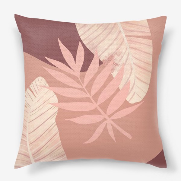 Подушка «листья пастель»