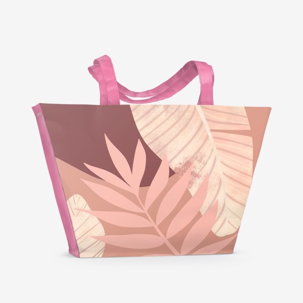 Пляжная сумка «листья пастель»
