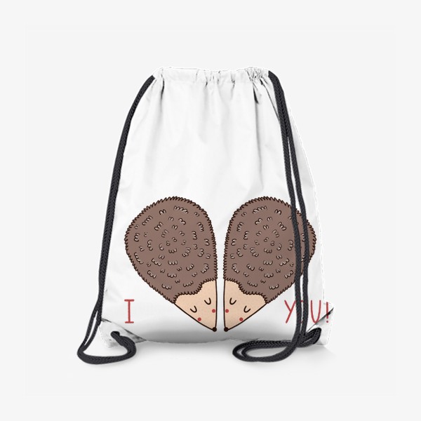 Рюкзак «Влюблённые ёжики. Любовь»