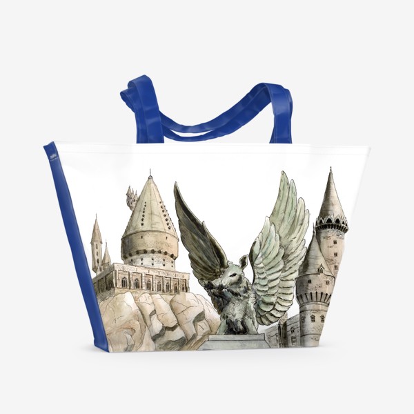 Пляжная сумка &laquo;Волшебный замок Хогвартс из Гарри Поттера&raquo;
