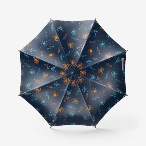 Зонт «Вишня, цветы и листья»
