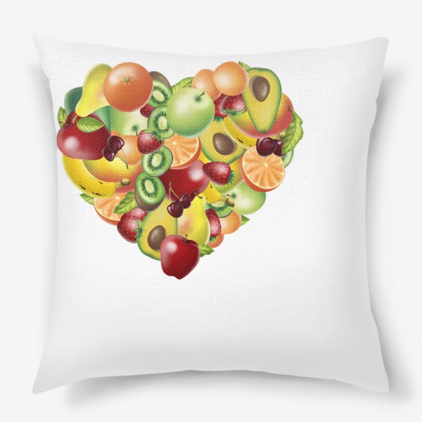 Подушка «фруктовое сердце»
