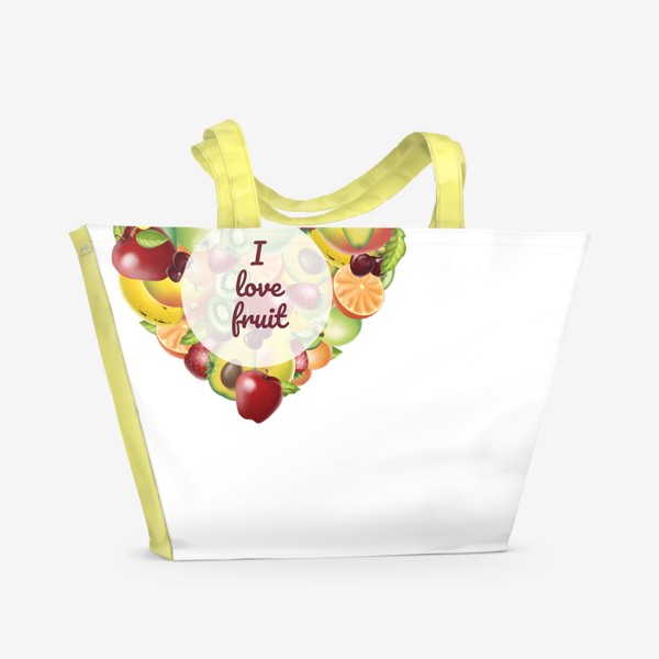 Пляжная сумка «i love fruit»