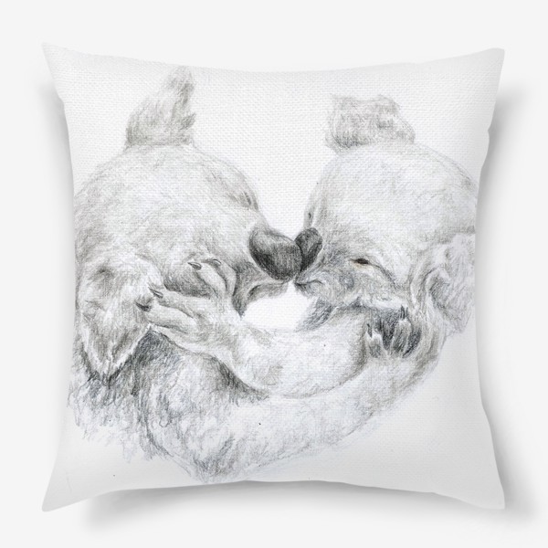 Подушка «пара коала мать и ребенок день матери »