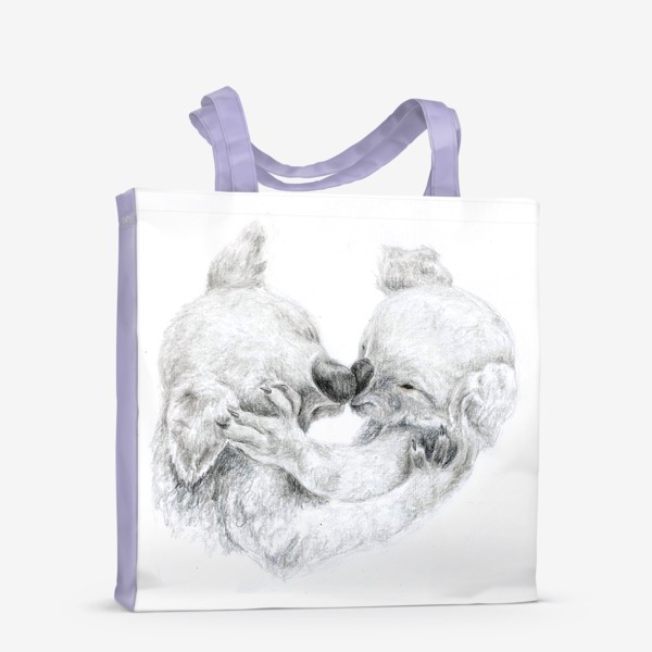Сумка-шоппер «пара коала мать и ребенок день матери »