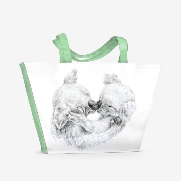 Пляжная сумка «пара коала мать и ребенок день матери »