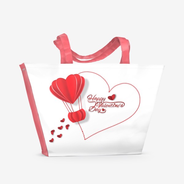 Пляжная сумка «День Святого Валентина»