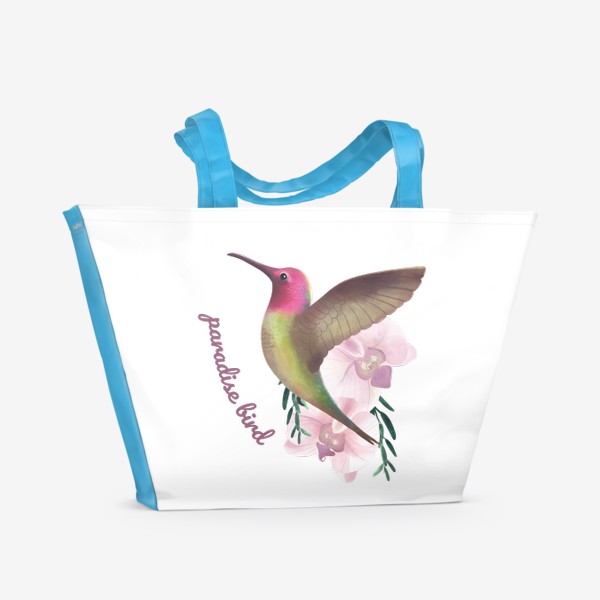 Пляжная сумка «колибри»