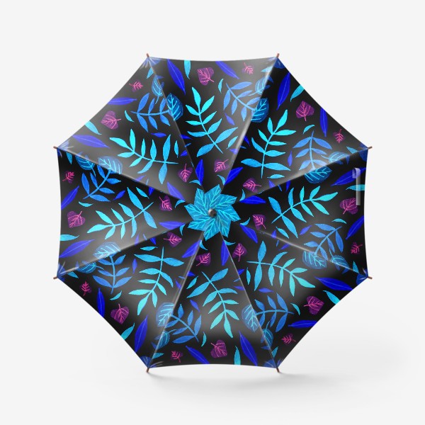 Зонт «неоновые листья»