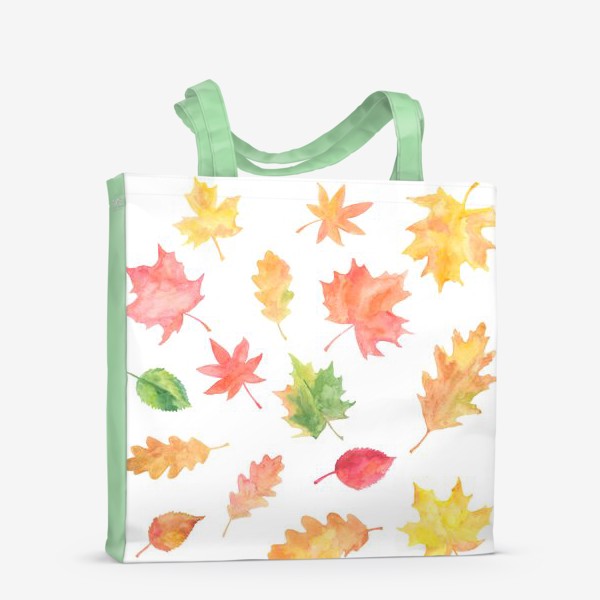 Сумка-шоппер «Радость осени, цветные осенние листья»