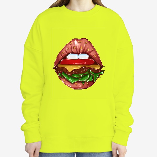 Свитшот «Burger lips »