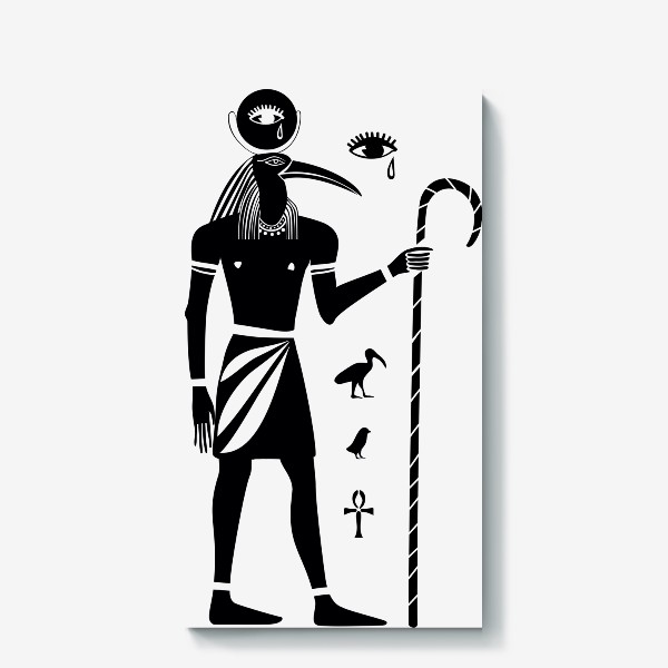 Холст «Бог Тот. Древний Египет.»