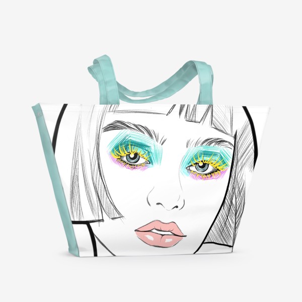 Пляжная сумка «Graphic girl »