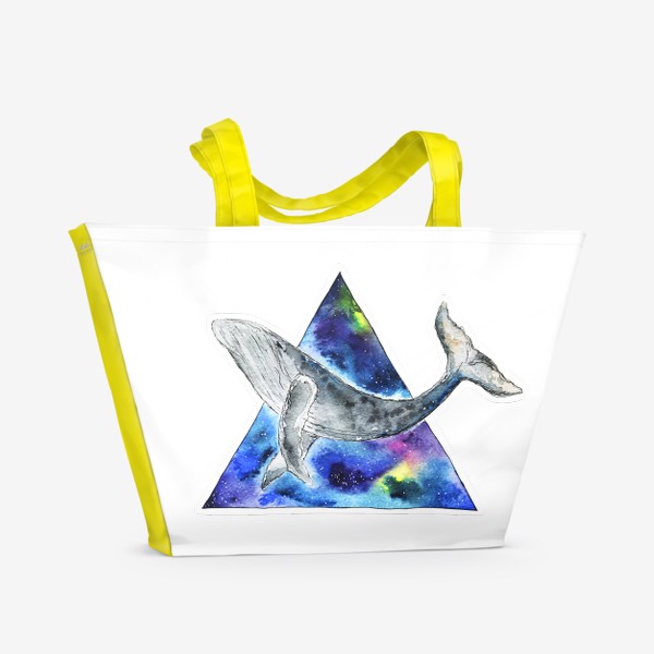 Пляжная сумка «Галактический кит                                 »