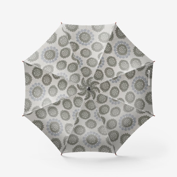 Зонт «Серый орнаметр»